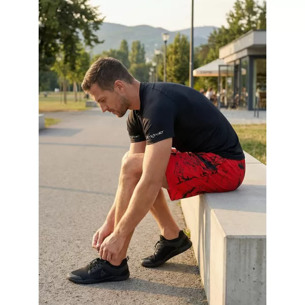 Premium pantaloni scurți funcționali pentru bărbați ALTISPORT VOJ/ALM071KRA01 ROŞU 