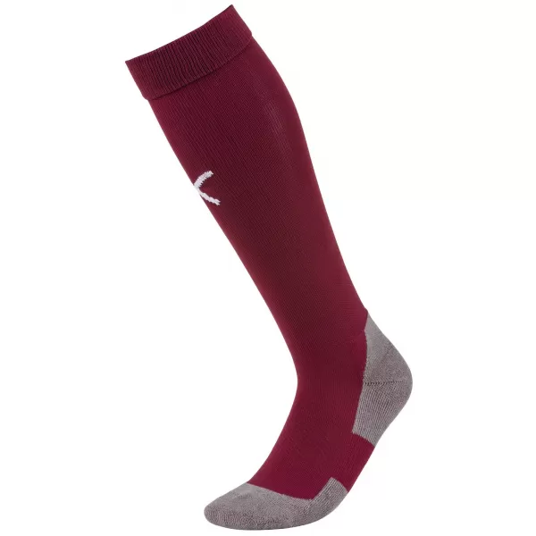  Șosete de fotbal PUMA TEAM LIGA SOCKS CORE 703441_09 CORDOVAN/ CORDOVAN/PUMA WHITE 