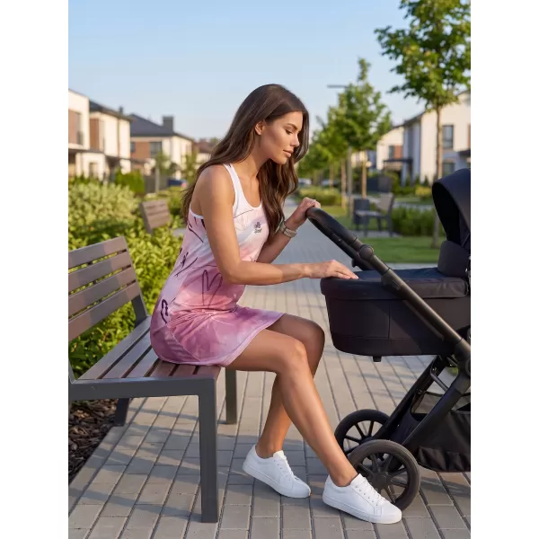  Premium rochie funcțională pentru femei ALTISPORT VOJ/ALW083SAT01 ALB -PINK 