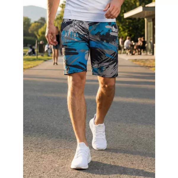  Premium pantaloni scurți funcționali pentru bărbați ALTISPORT VOJ/ALM014KRA01 NEGRU/KEROSEN 