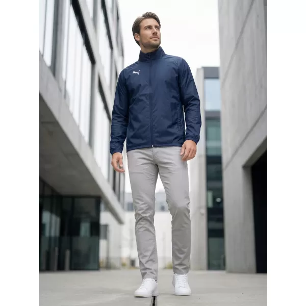  Jachetă bărbătească PUMA TEAMGOAL ALL WEATHER JACKET 659038_06 PUMA NAVY/PUMA WHITE 