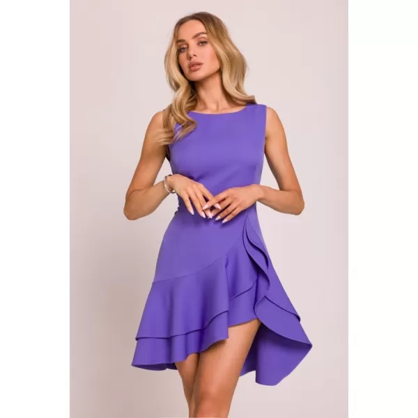  Rochie MOE M850 VIOLET DESCHIS 