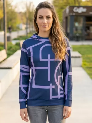 Premium cu hanorac funcțional pentru femei ALTISPORT VOJ/ALW085MI01 VIOLET