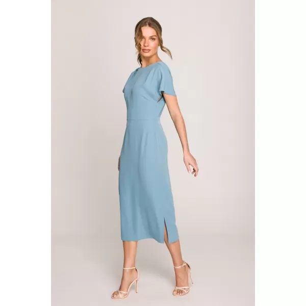  Rochie STYLOVE S398 ALBASTRU CERUL 