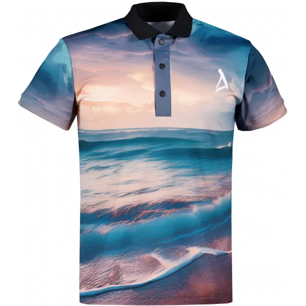  Tricou funcțional pentru bărbați cu guler premium ALTISPORT VOJ/ALM103TR05 MARE 