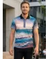 Tricou funcțional pentru bărbați cu guler premium ALTISPORT VOJ/ALM103TR05 MARE
