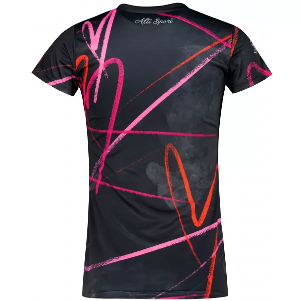  Tricou funcțional premium pentru femei ALTISPORT VOJ/ALW082TR01 NEGRU 