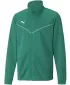 Sacou PUMA TEAMRISE TRG POLY JACKET JR 657393_05 PEPPER GREEN/ PEPPER GREEN/PUMA WHITE