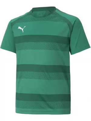 Tricou pentru copii PUMA TEAMVISION JERSEY JR 704928_05 PEPPERGREEN/POWERGREEN/WHITE