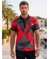 Tricou funcțional pentru bărbați cu guler premium ALTISPORT VOJ/ALM007TR05 ROŞU