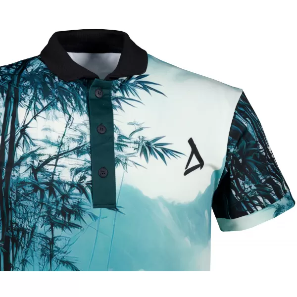  Tricou funcțional pentru bărbați cu guler premium ALTISPORT VOJ/ALM103TR05 BAMBUS 
