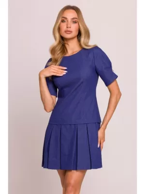 Rochie MOE M842 ALBASTRU
