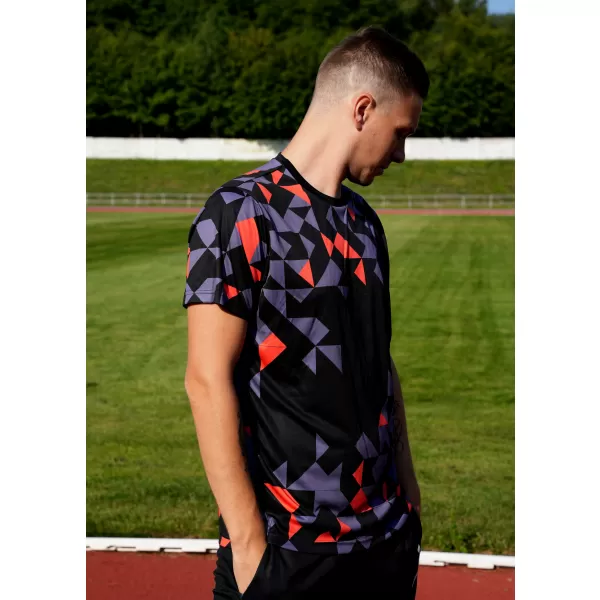  Premium funcțional pentru bărbați ALTISPORT VOJ/ALM108TR01 NEGRU -ORANGE 