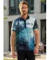 Tricou funcțional pentru bărbați cu guler premium ALTISPORT VOJ/ALM103TR05 BAMBUS