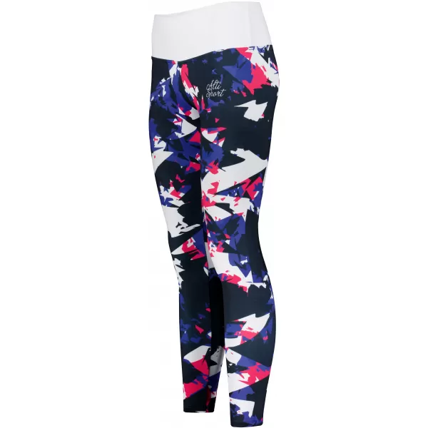  Premium pentru jambiere pentru femei ALTISPORT VOJ/ALW110LEG01 VIOLET -WHITE 