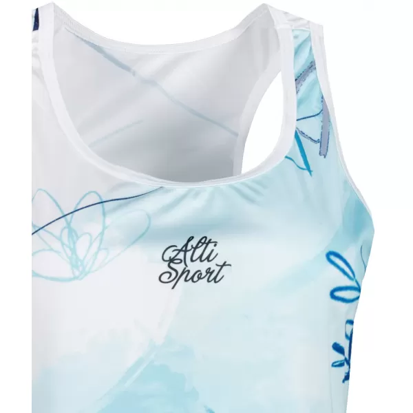  Rochie funcțională premium pentru femei ALTISPORT VOJ/ALW083SAT01 ALB ALBASTRU 