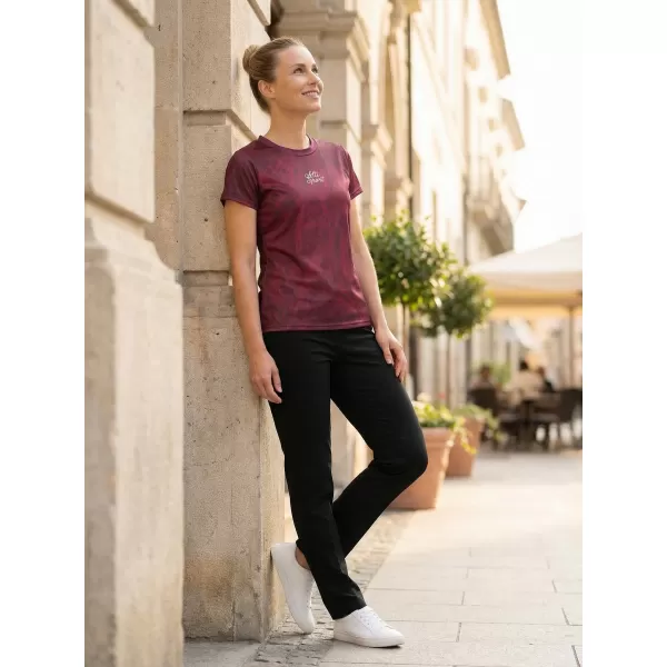  Tricou funcțional premium pentru femei ALTISPORT VOJ/ALW096TR01 BURGUNDIA 
