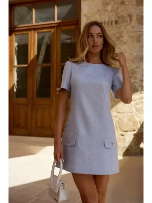Rochie MOE M855 ALBASTRU DESCHIS
