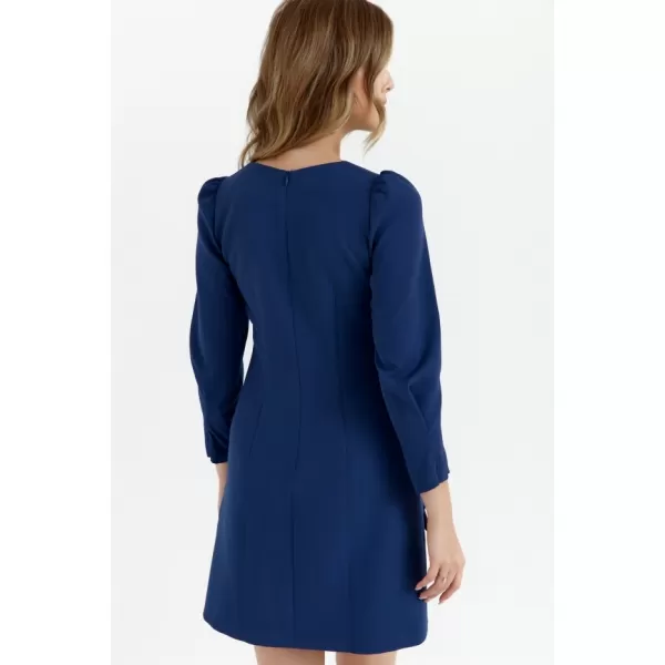  Rochie MAKOVER K148 ALBASTRU MARIN 