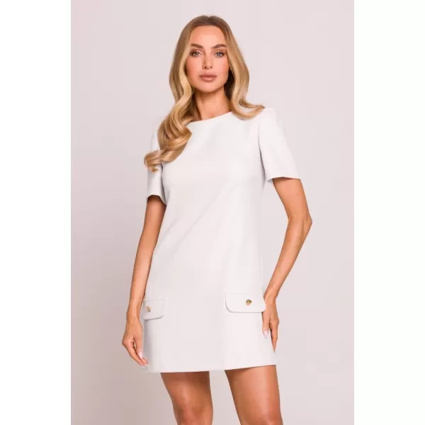  Rochie MOE M855 CREMĂ 
