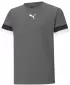Jersey de fotbal pentru copii PUMA TEAMRISE JERSEY JR 704938_13 PERLĂ AFUMATĂ/NEGRU/ALB