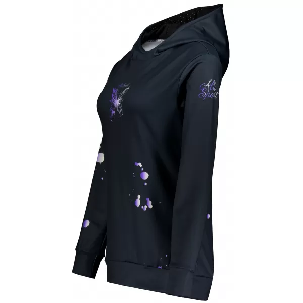  Premium cu hanorac funcțional pentru femei ALTISPORT VOJ/ALW077MI01 NEGRU/VIOLET 
