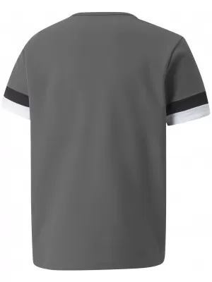Jersey de fotbal pentru copii PUMA TEAMRISE JERSEY JR 704938_13 PERLĂ AFUMATĂ/NEGRU/ALB
