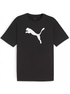Tricou bărbătesc PUMA TEAMRISE LOGO JERSEY COTTON 658705_03 PUMA BLACK/PUMA WHITE