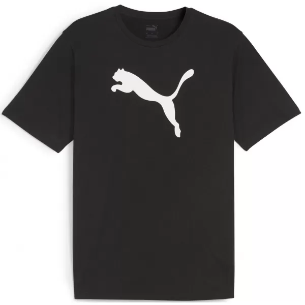  Tricou bărbătesc PUMA TEAMRISE LOGO JERSEY COTTON 658705_03 PUMA BLACK/PUMA WHITE 