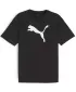 Tricou bărbătesc PUMA TEAMRISE LOGO JERSEY COTTON 658705_03 PUMA BLACK/PUMA WHITE