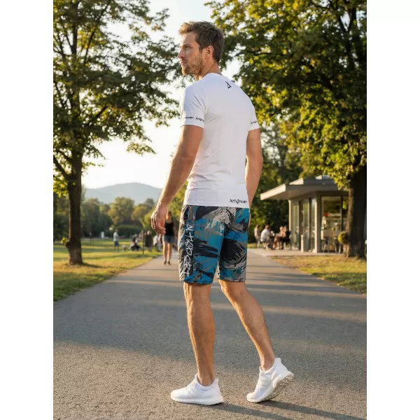  Premium pantaloni scurți funcționali pentru bărbați ALTISPORT VOJ/ALM014KRA01 NEGRU/KEROSEN 