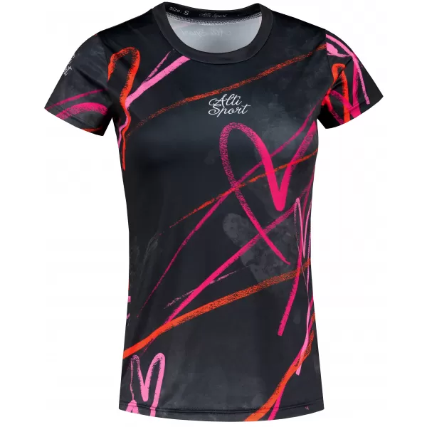  Tricou funcțional premium pentru femei ALTISPORT VOJ/ALW082TR01 NEGRU 