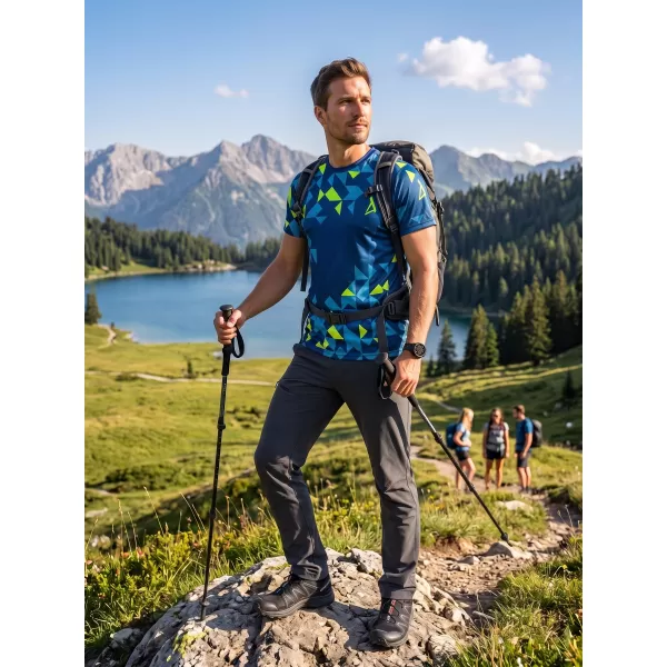  Premium funcțional pentru bărbați ALTISPORT VOJ/ALM108TR01 GALBEN NAVY-NEON 