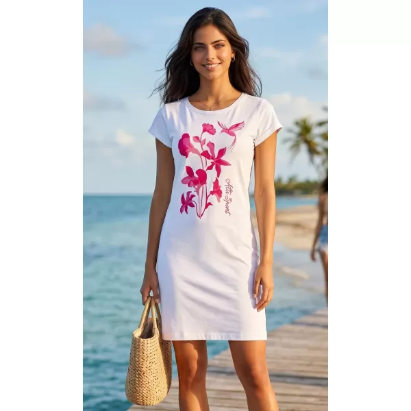  Rochie ALTISPORT ALW191178 ALB -PINK 