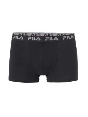 Boxeri bărbătești FILA MAN BOXER 2-PACK FU5004/2 BLACK