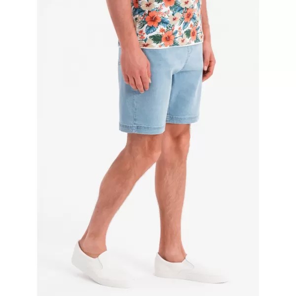  Pantaloni scurți pentru bărbați OMBRE OM-SRDS-0192 ALBASTRU DESCHIS 