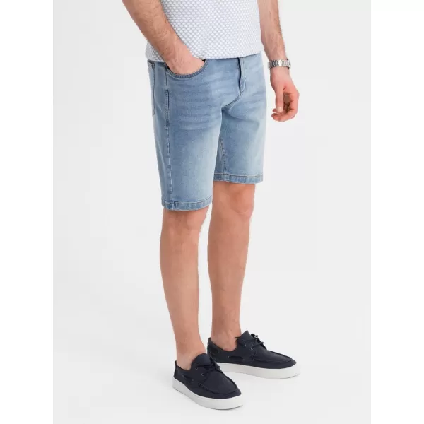  Pantaloni scurţi OMBRE OM-SRDS-0171 ALBASTRU DESCHIS 