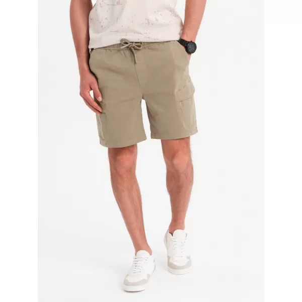  Pantaloni scurți pentru bărbați OMBRE OM-SRCG-0194 MĂSLIN UȘOR 