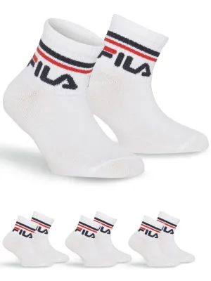 Șosete FILA JUNIOR QUARTE 3-PACK F8338 WHITE