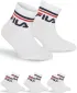 Șosete FILA JUNIOR QUARTE 3-PACK F8338 WHITE