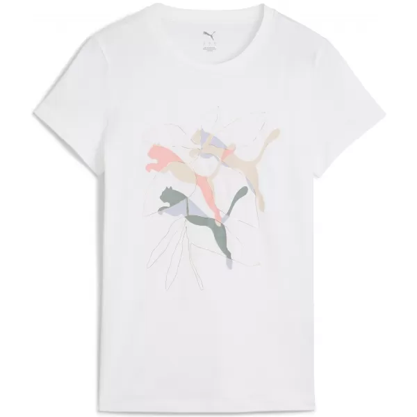  Cămaşă PUMA GRAPHICS BRANDED LEAF TEE 685082_02 PUMA ALB 