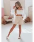 Pantaloni scurți pentru doamne DSTREET OWN STYLE SY0453 BEJ