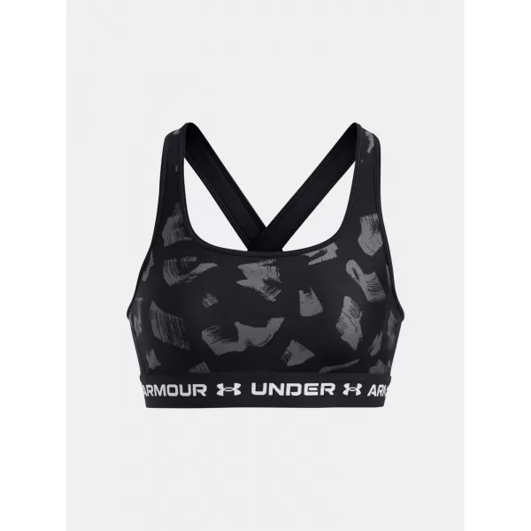  Sutien de damă UNDER ARMOUR CROSSBACK MID PRINT 1361042-009 NEGRU 