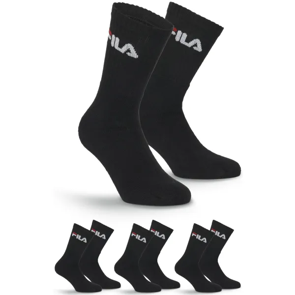  Șosete FILA TENNIS 3-PACK F9505 BLACK 