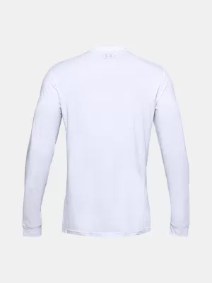 Tricou pentru bărbați UNDER ARMOUR SPORTSTYLE LEFT CHEST LS 1329585-100 ALB