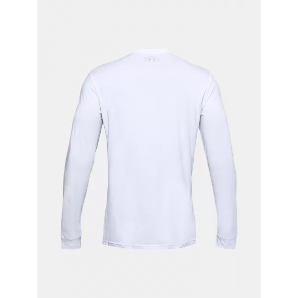  Tricou pentru bărbați UNDER ARMOUR SPORTSTYLE LEFT CHEST LS 1329585-100 ALB 