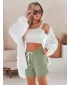 Pantaloni scurți pentru doamne DSTREET NOT TOMORROW SY0448 VERDE