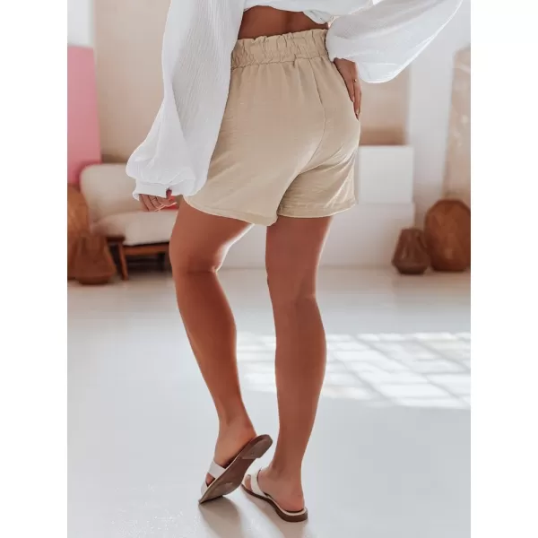  Pantaloni scurți pentru doamne DSTREET OWN STYLE SY0453 BEJ 