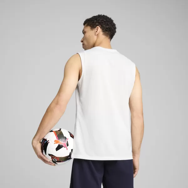  Jersey pentru bărbați PUMA TEAMCUP TRAINING SL JERSEY 659168_04 PUMA WHITE/PUMA SILVER 