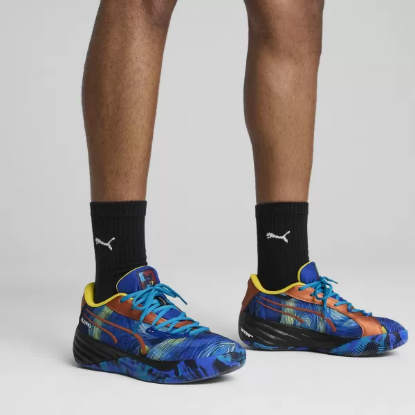  Cizme PUMA ALL-PRO NITRO DYLAN EXHIBIT 311354_01 ALBASTRU VIU/ALBASTRU TROPICAL 